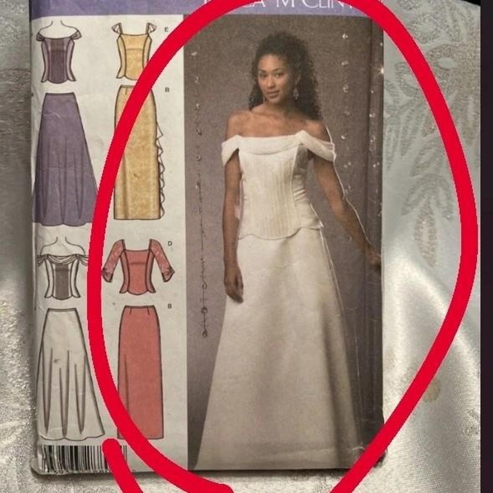 ‼️ISO‼️ Jessica McClintock Off the Shoulder Corset Wedding Dress - Picture 3 of 5